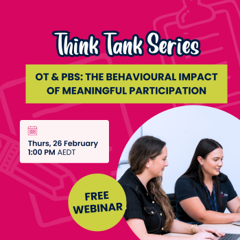 In this interactive session, explore how OT and PBS work together to strengthen participation, reduce restrictive practices, and improve quality of life.
